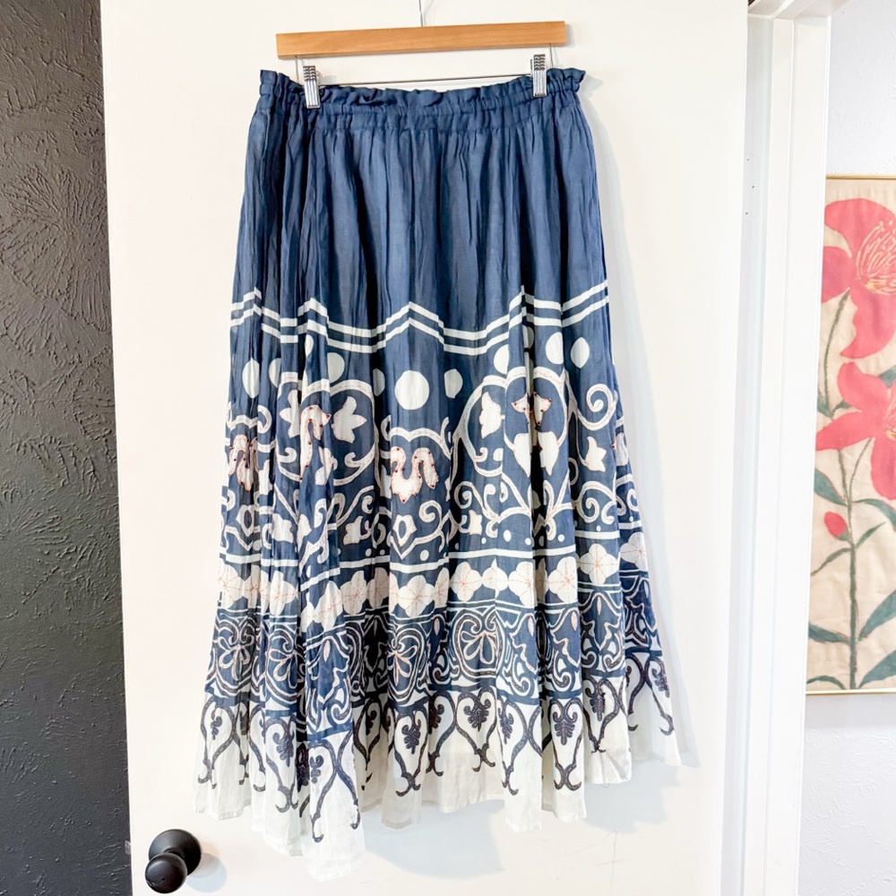 Polo Ralph Lauren Print Beaded Voile A-Line Skirt Spring Cruise Print 10 NWT - Picture 8 of 12